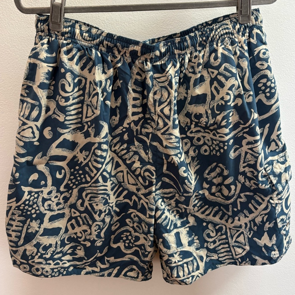 Natural Life Blue Batik Swim Trunks XL